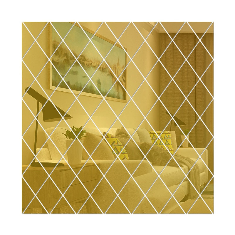 3D Acrylic Wall Mirror Stickers for Brighter Rooms