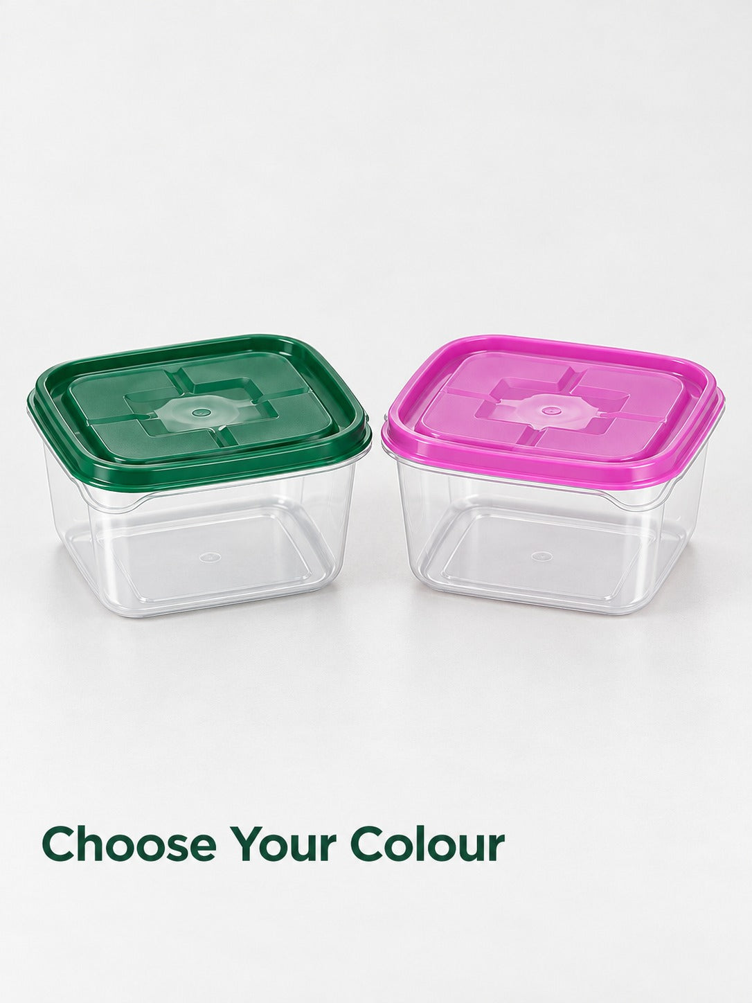 17-Piece Clear Food Storage Container Set with Snap Lids