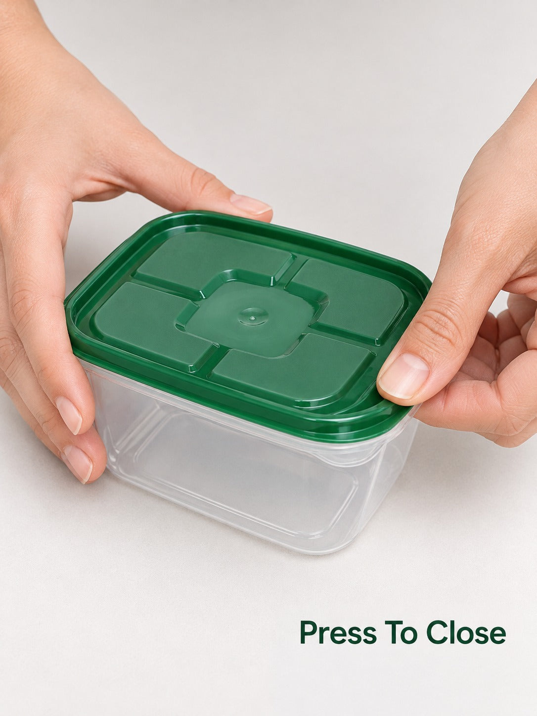 17-Piece Clear Food Storage Container Set with Snap Lids