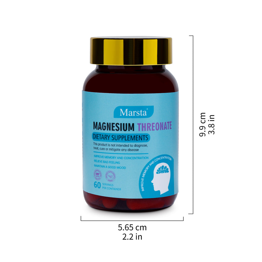 Magnesium Threonate Capsules — Support Memory, Focus & Calm