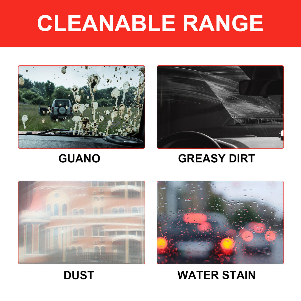 Automotive Glass Cleaner for Clearer Car Windshields