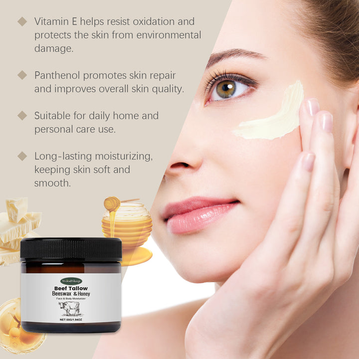 Tallow Moisturizing Cream for Soft, Smooth Facial Skin