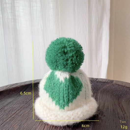 Mini Christmas Wine Bottle Hats Set of 4 Decorations