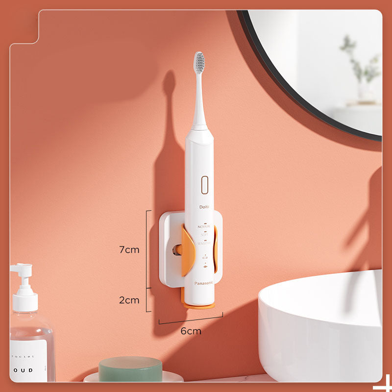 Punch-Free Electric Toothbrush Wall Holder for Renters