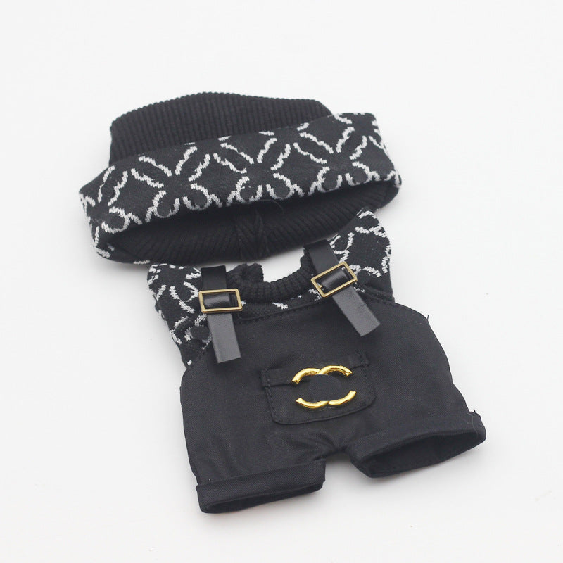 Labubu Doll Clothes & Matching Knitted Hats, 10cm-17cm