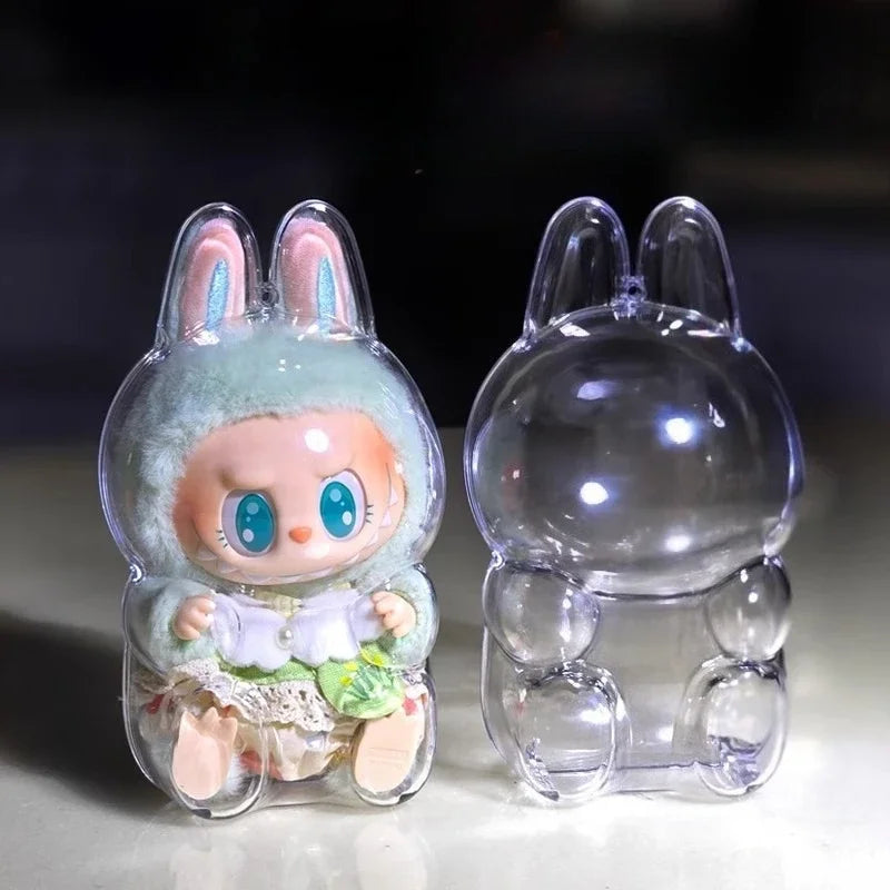 17cm Labubu Protector Case for Dressed Figures Display