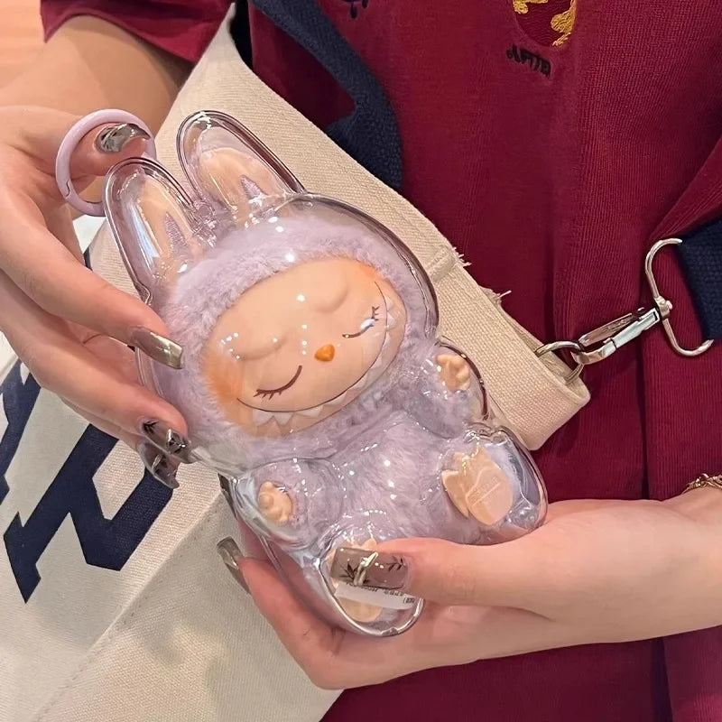 17cm Labubu Protector Case for Dressed Figures Display