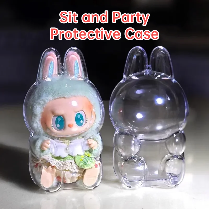17cm Labubu Protector Case for Dressed Figures Display