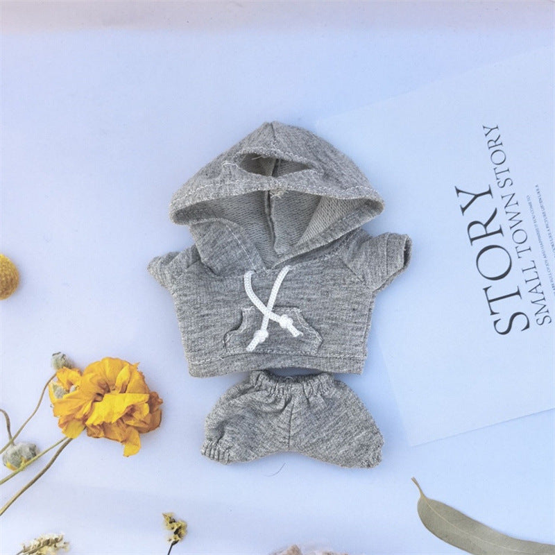 17cm Labubu Doll Outfit Set for Cozy Streetwear Style