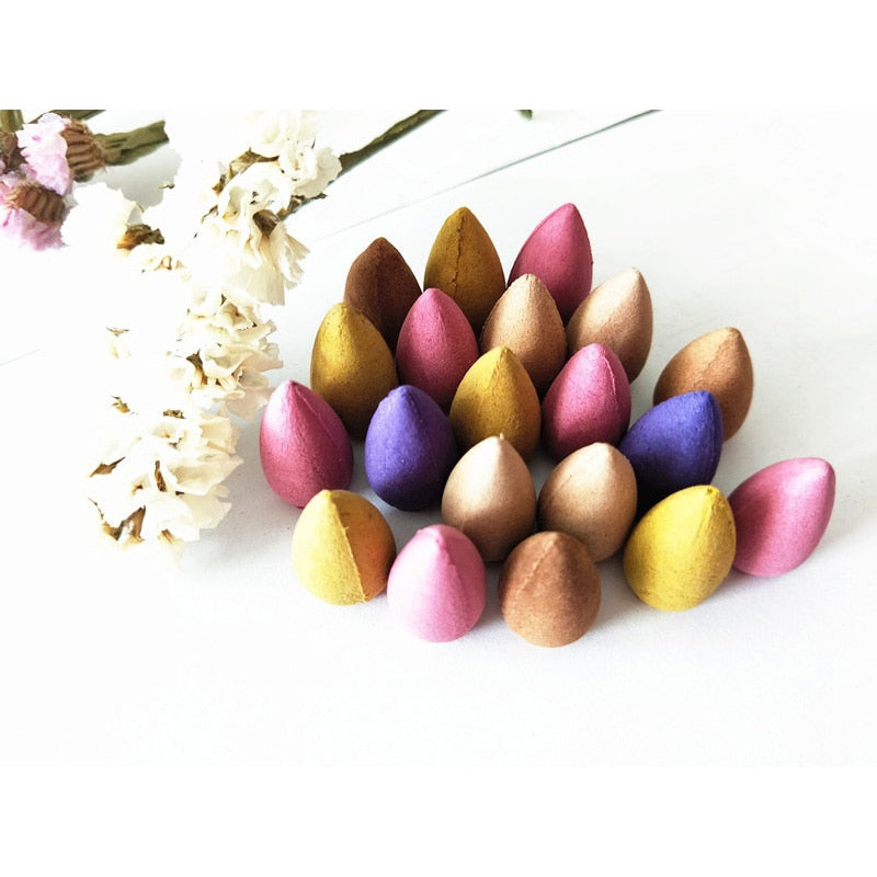 Backflow Incense Cones, 18 Aromas for Relaxation