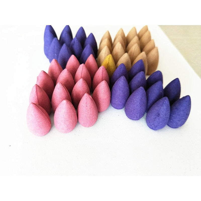 Backflow Incense Cones, 18 Aromas for Relaxation