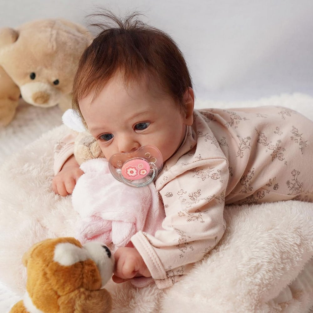18-Inch Reborn Baby Doll With Lifelike Details for Display