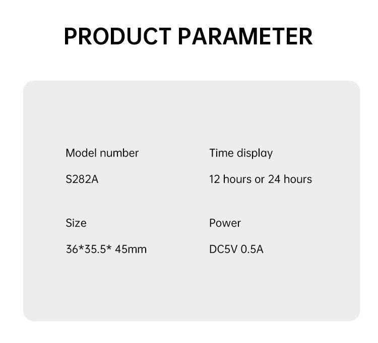 Digital Projection Alarm Clock With 180° Visibility