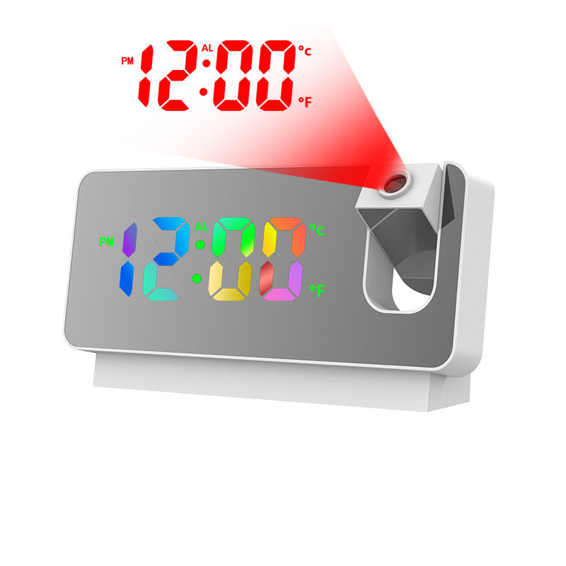 Digital Projection Alarm Clock With 180° Visibility