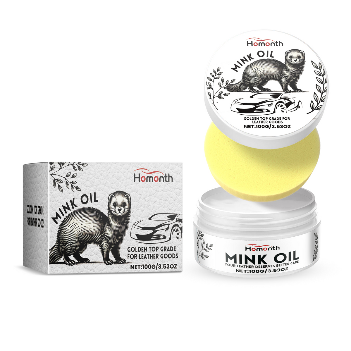 Automotive Leather Cleaner Cream for Deep Seat Care