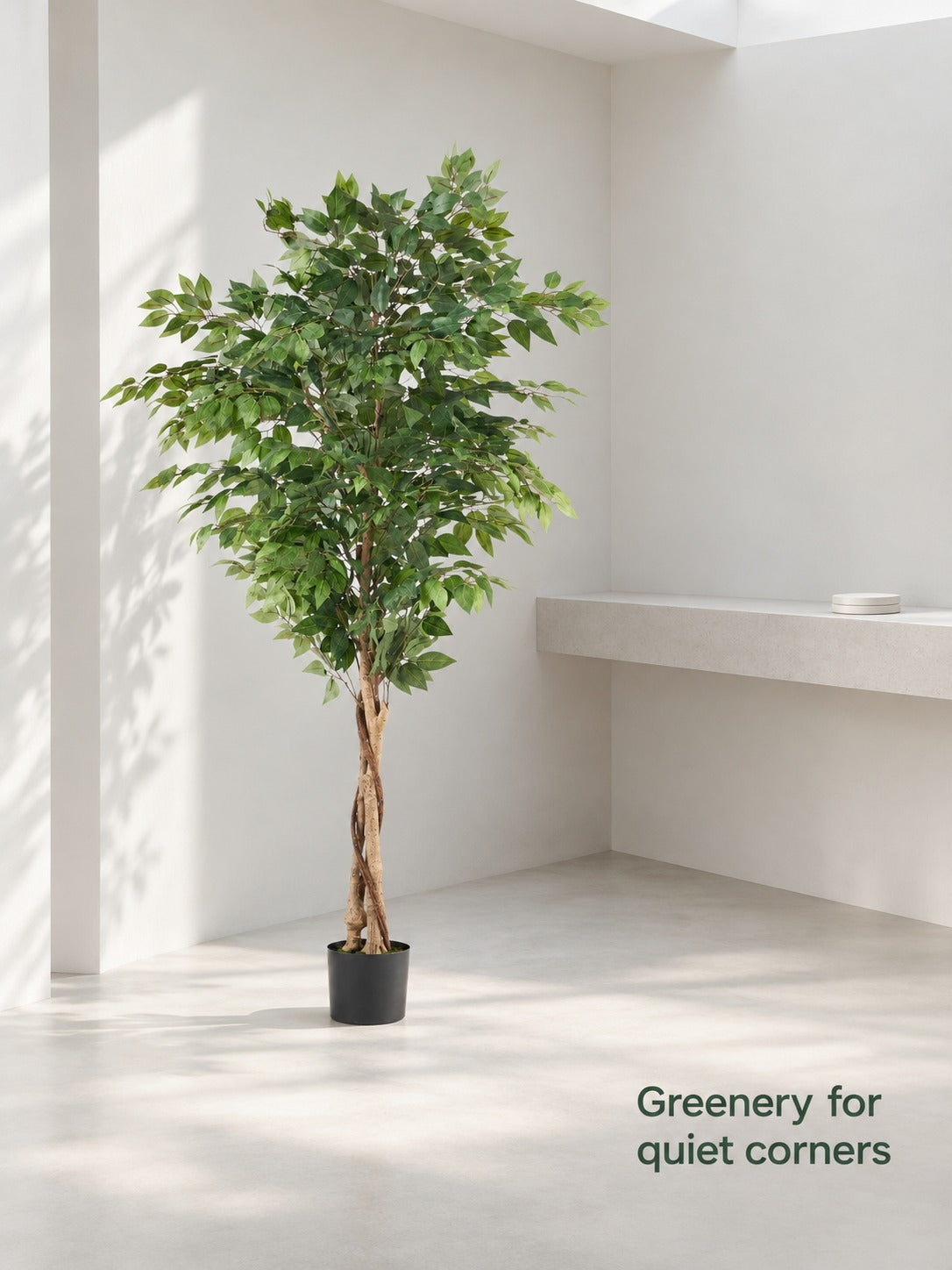 180cm Artificial Ficus Tree for Living Room Corners