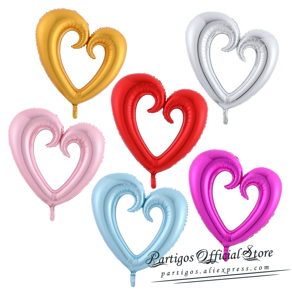 18-Inch Heart Balloons for Romantic Party Decorations