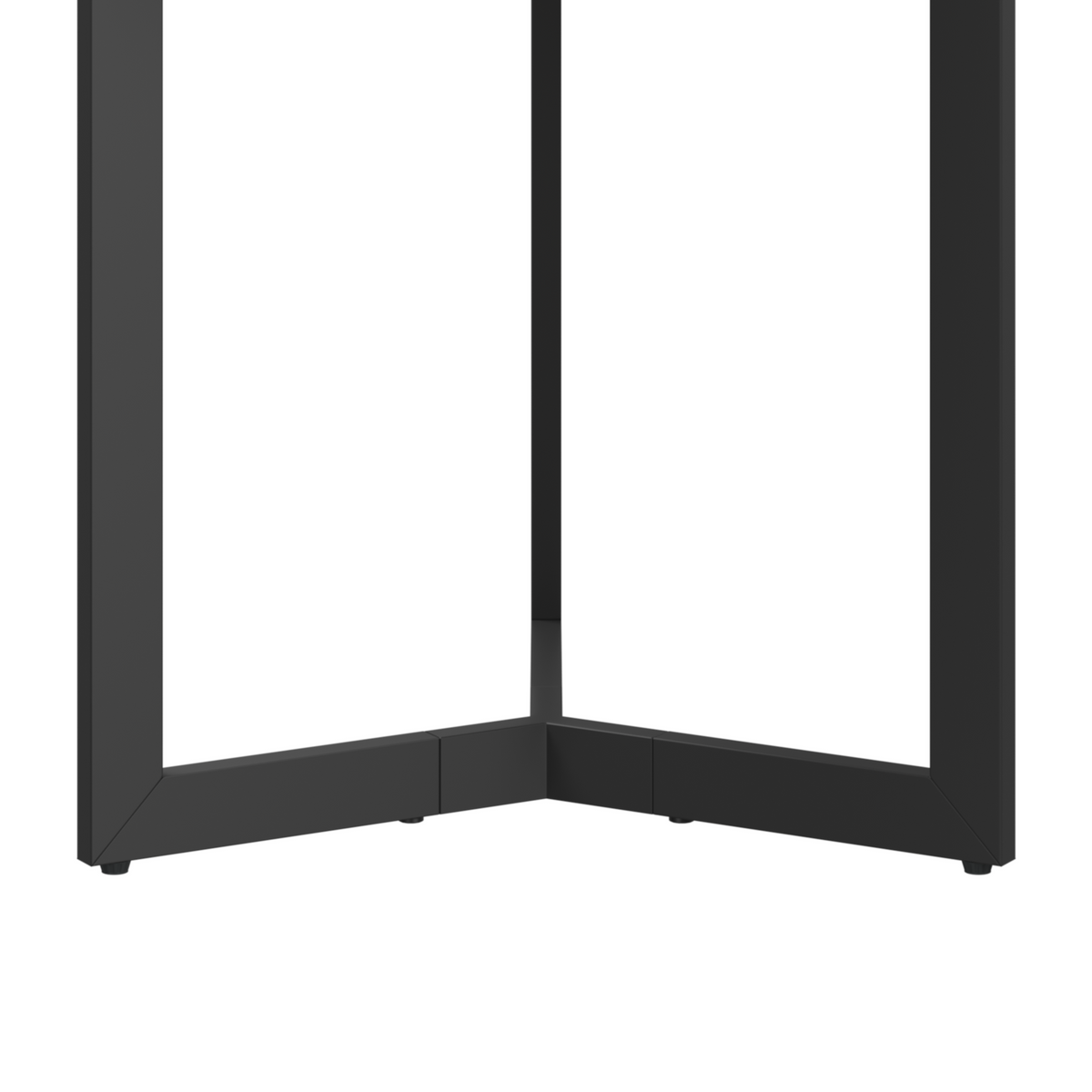 Round Side Table with Sturdy Metal Frame for Living Room