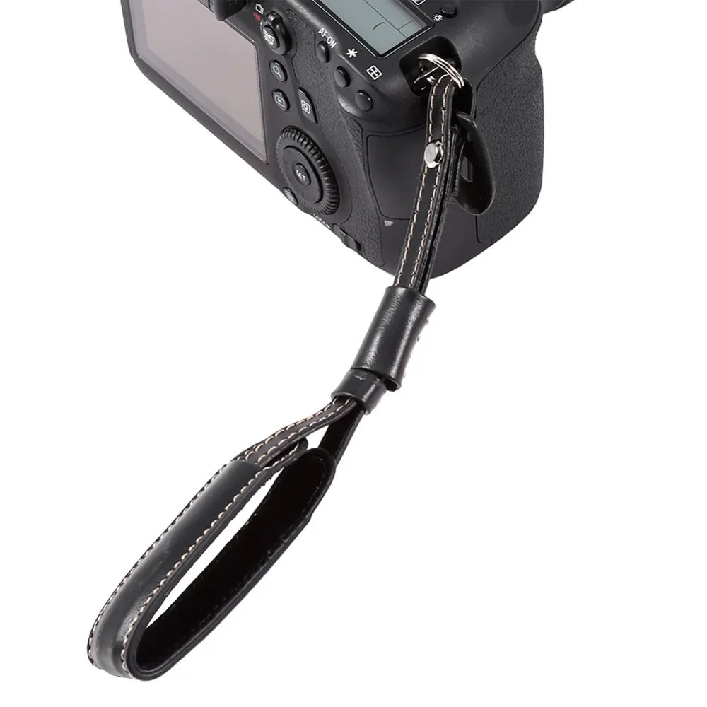 PU Leather Camera Wrist Strap for DSLR & Mirrorless