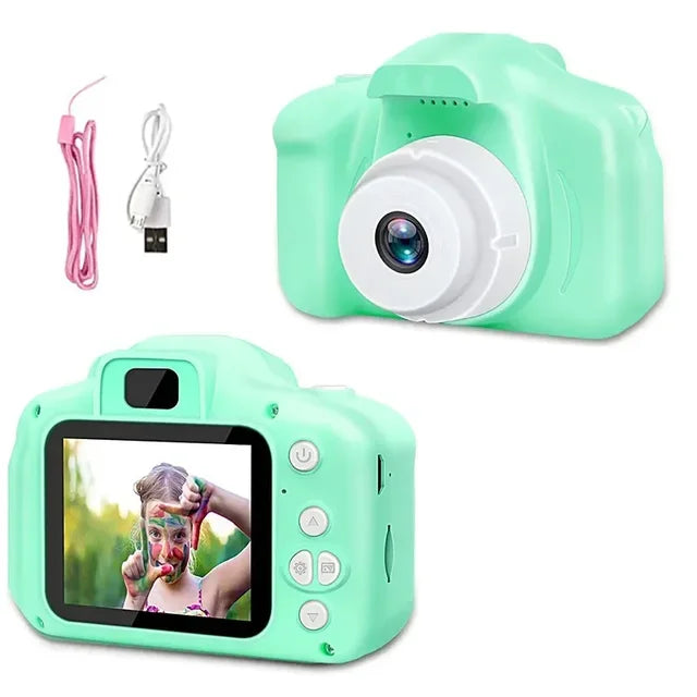 Mini Kids Digital Camera with 2-Inch LCD for Ages 3-10