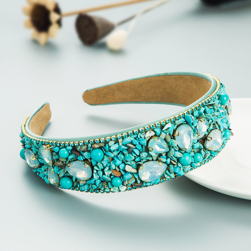 Jeweled Wide-Edge Headband for Instant Glamour Style