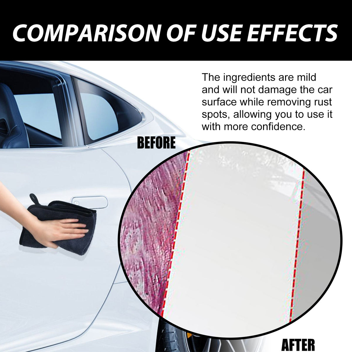 Iron Powder Removal Spray for Cleaner Car Wheels & Metal