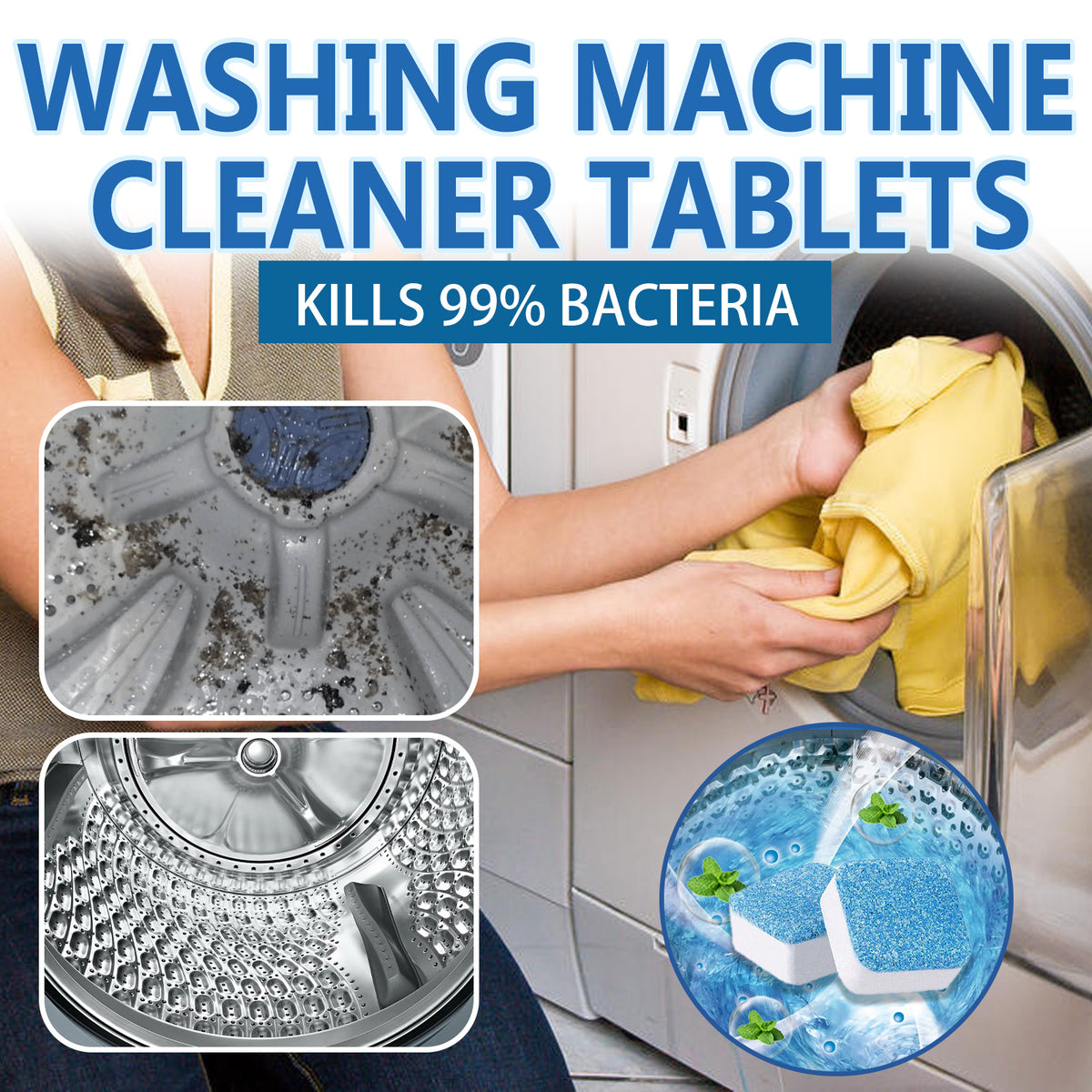 Washing Machine Cleaner Tablets for Cleaner, Fresher Drums
