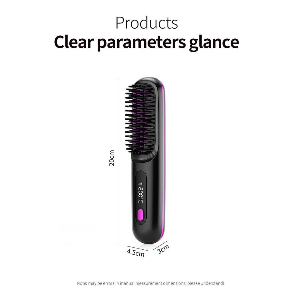 Hair Straightening Comb for Smooth, Frizz-Free Style