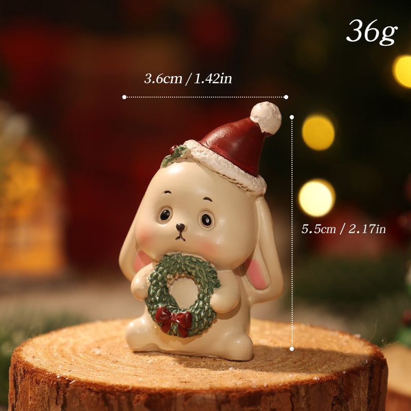 Christmas Reindeer Figurine for Festive Tabletop Decor
