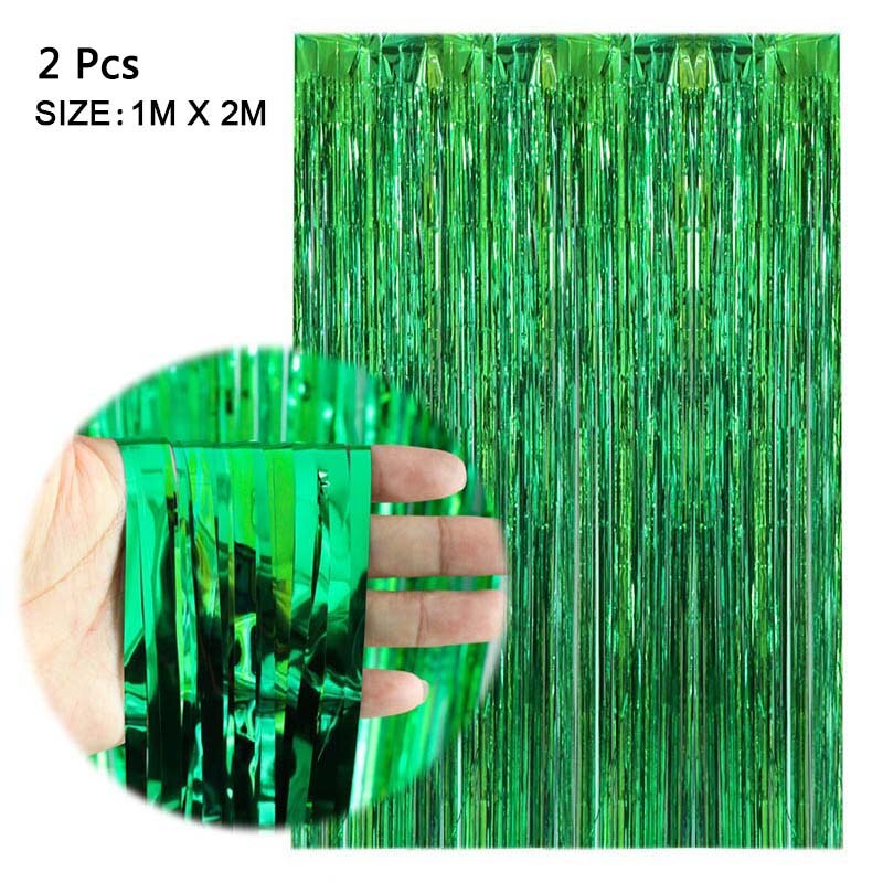 Gold Tinsel Fringe Curtains for Sparkling Party Backdrops