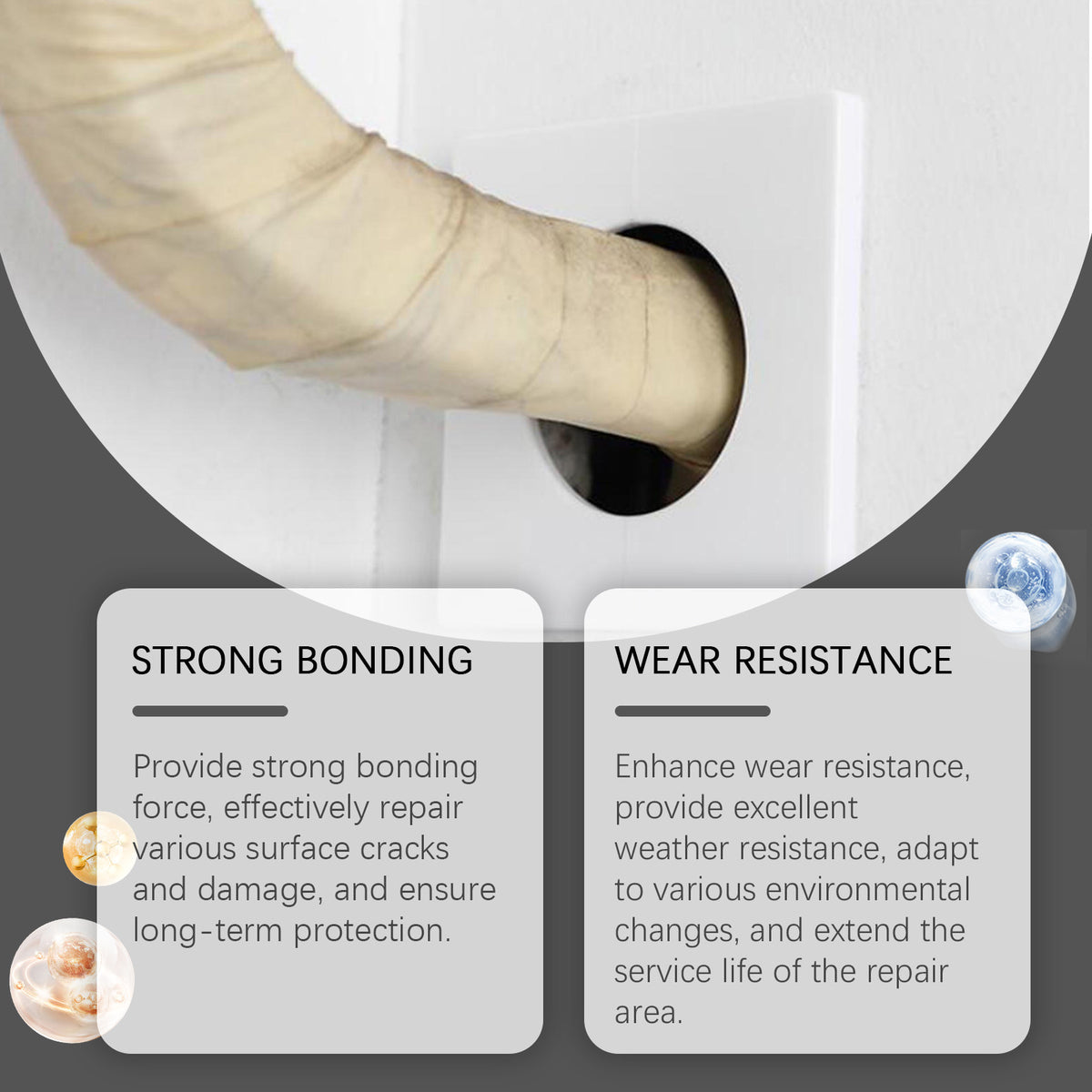 Waterproof Repair Putty for Household Cracks & Holes