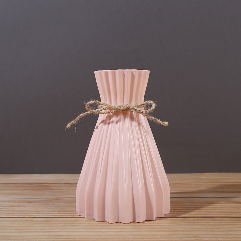 Modern Pleated Vase for Real or Artificial Flowers