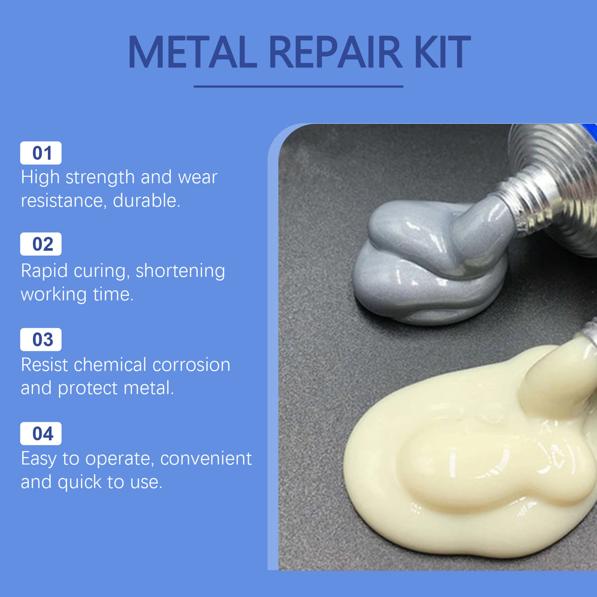 Cast Iron Sealant for Leak Repair and Metal Bonding