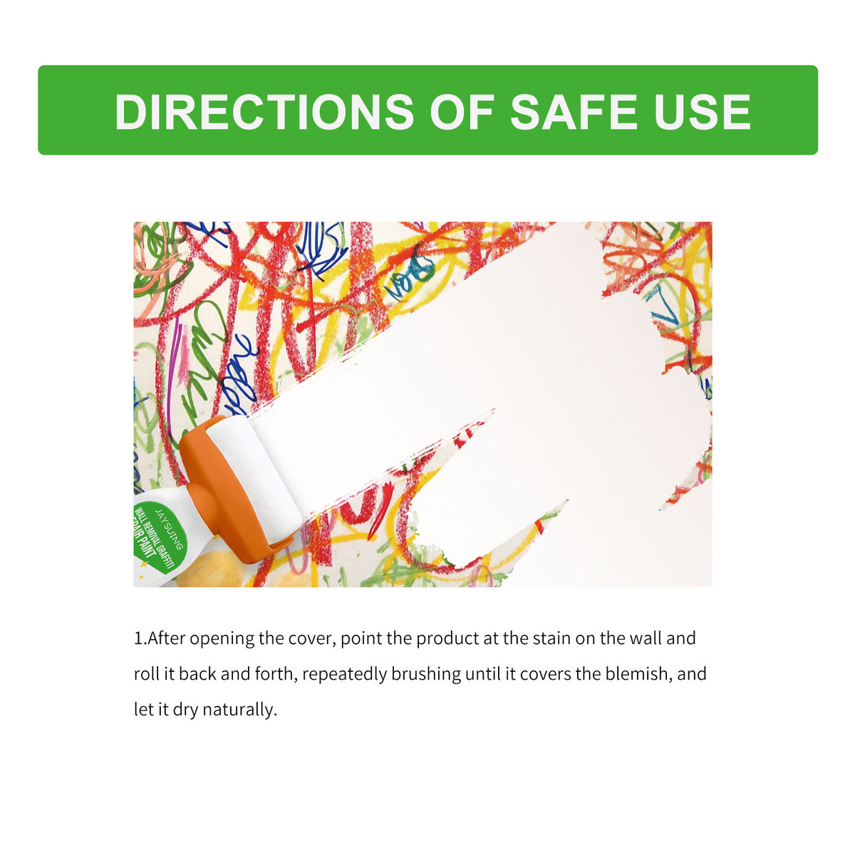 Wall Repair Paint Kit for Graffiti & Stain Covering