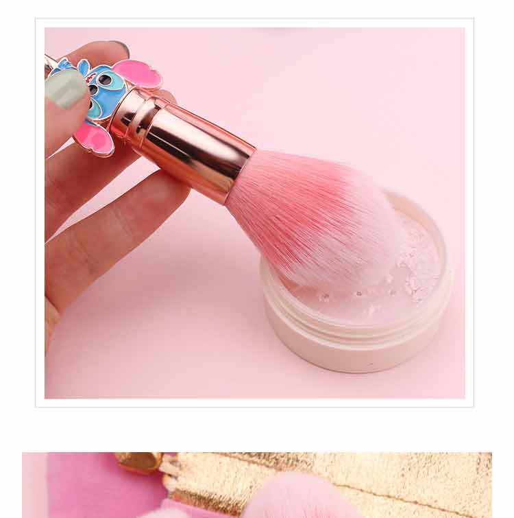 Stitch Makeup Brush Set — Disney Enamel Charms with Rose