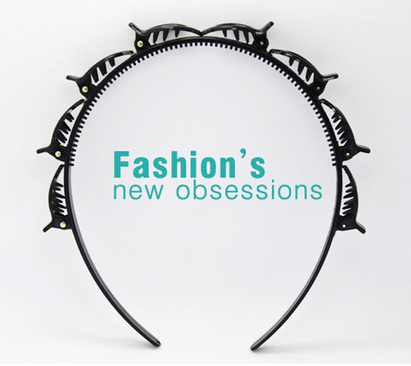 Braided Hair Hoop for Quick Flyaway Control & Style