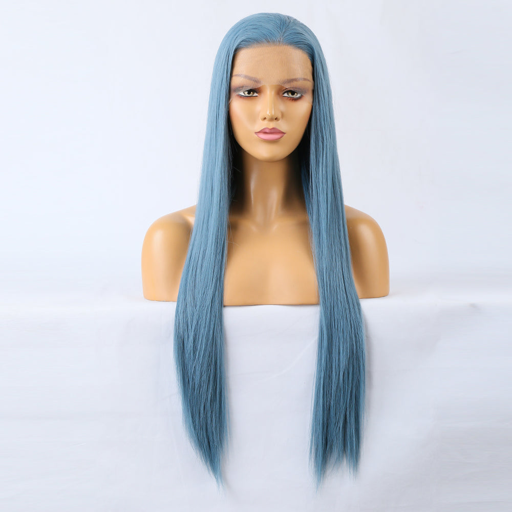 Long Blue Wig – Heat-Resistant Fantasy Hair Style