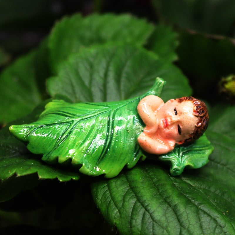 Miniature Sleeping Fairy Figurine for Fairy Gardens