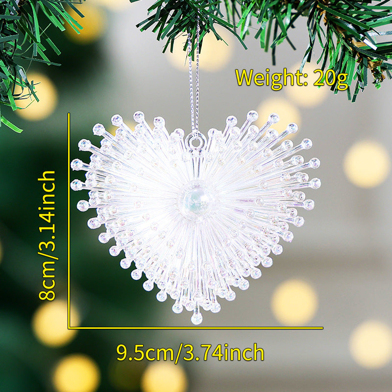 Transparent Acrylic Christmas Ornaments | Winter Sparkle
