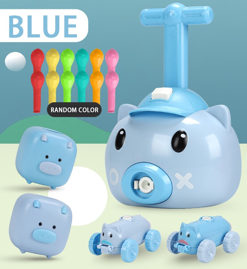 Balloon Powered Car Toy for Hands-On STEM Science Play