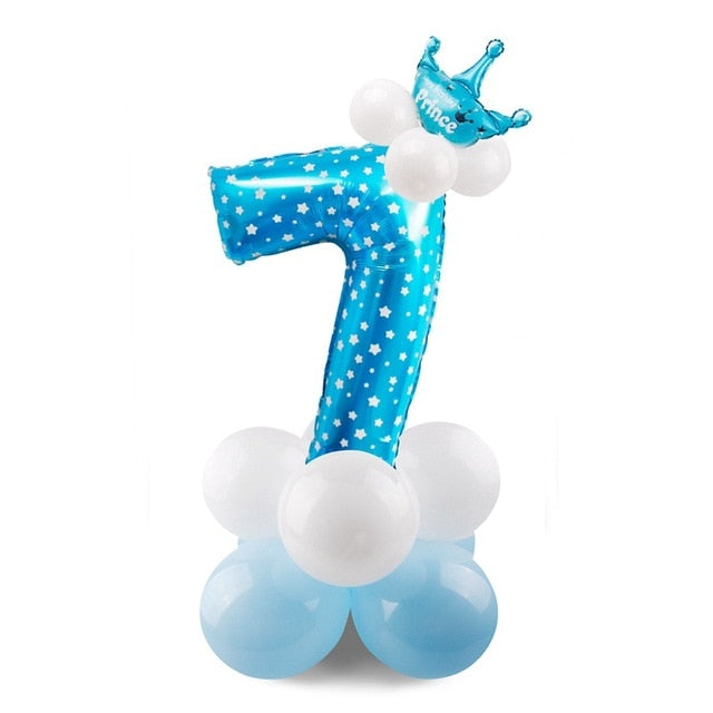 Giant Foil Number Balloons — Big Birthday Display