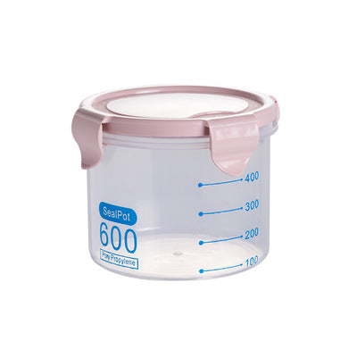 Airtight Clear Food Storage Jars with Snap-Lock Lids