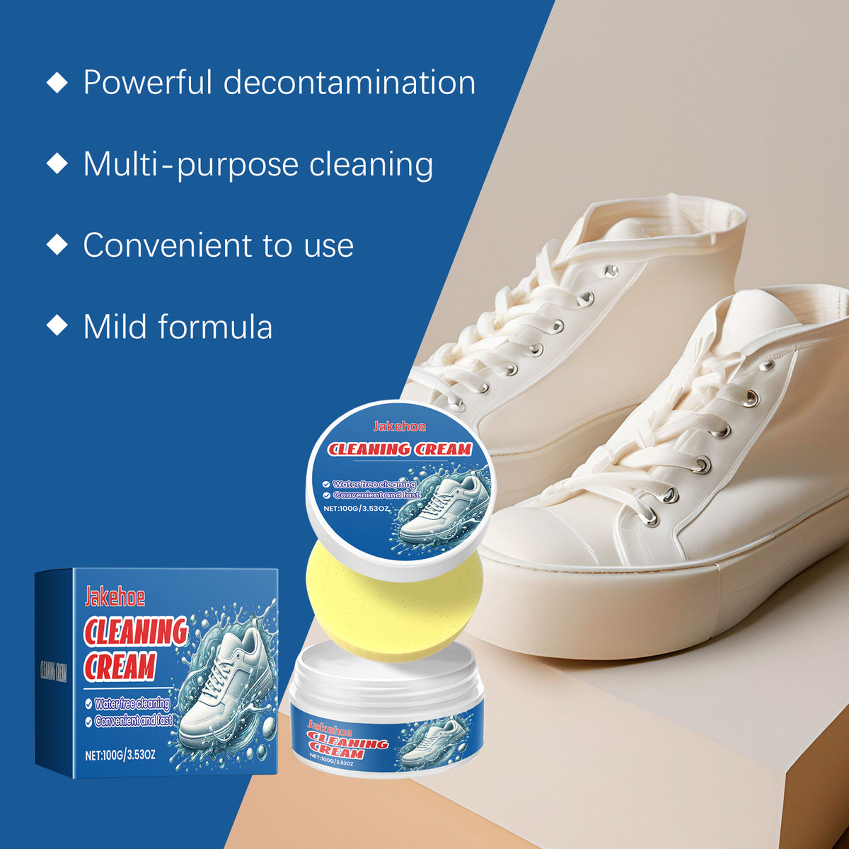 Shoe Cleaning Cream for Brighter, Whiter Sneakers