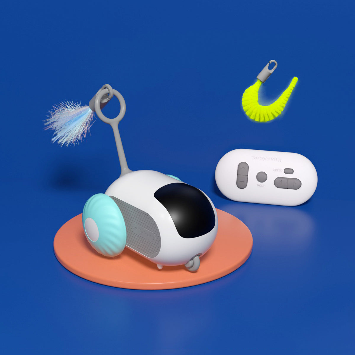 Interactive Cat Toy With Dual-Mode Indoor Exercise