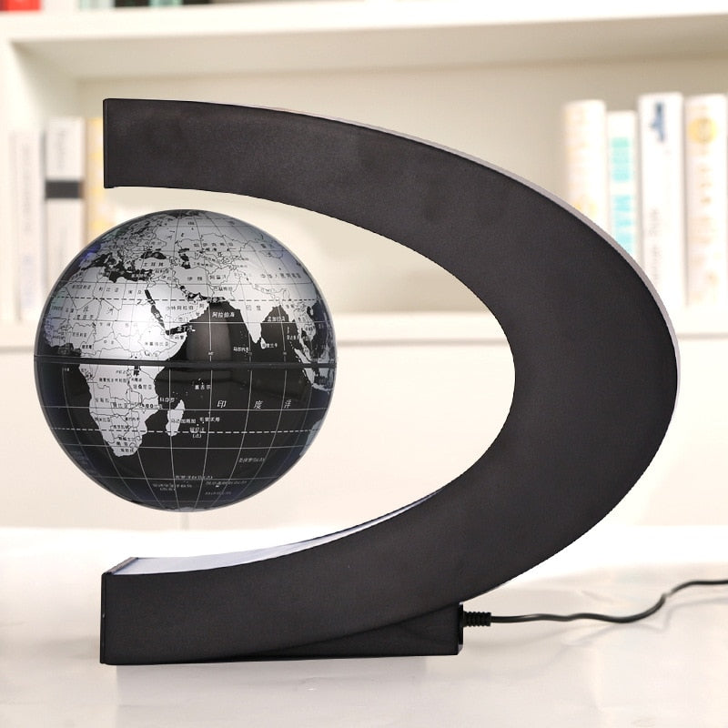 Magnetic Levitation Globe With Colorful LED Lighting