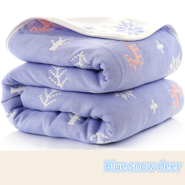 Muslin Baby Blanket – Six-Layer Newborn Cozy Comfort