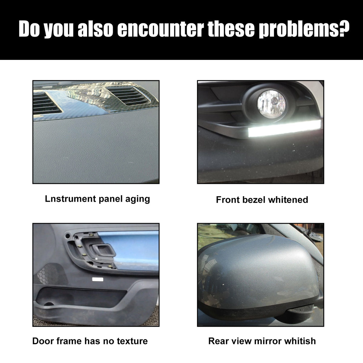 Automotive Plastic Coating for Faded Trim Restoration