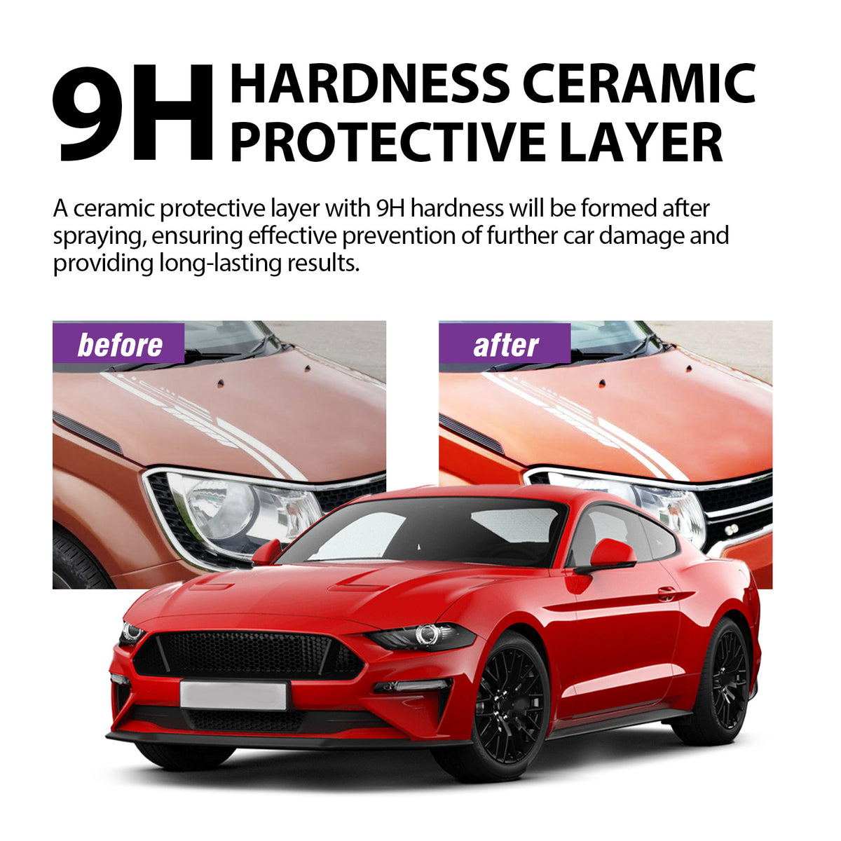 Car Ceramic Coating Spray for Glossy Paint Protection