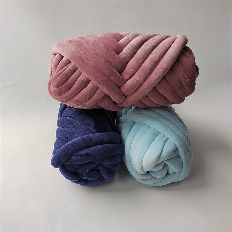 1KG Jumbo Fleece Yarn for Chunky Hand-Knitted Blankets