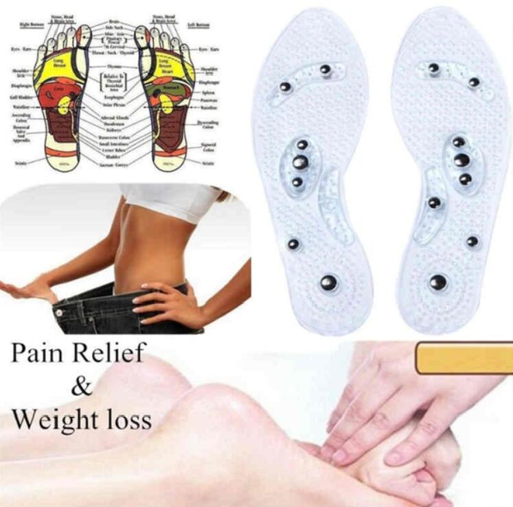 Clear Silicone Massage Insoles for Tired Feet All Day